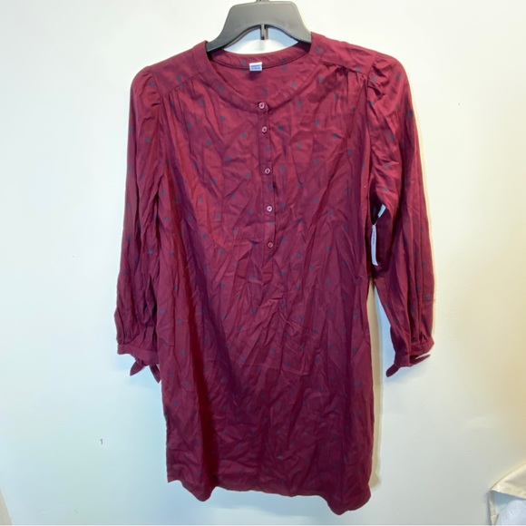 Old Navy Red  Navy Polka Dot Tunic Size L NWT - Picture 3 of 14
